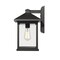 Z-Lite Portland 1 Light Outdoor Wall Light, Black & Clear Beveled 531B-BK - alternate 6